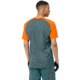 Norrona Fjora Equaliser Lightweight T-Shirt - Mens, North Atlantic/Orange Popsicle, Large, 7042698471840