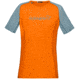 Norrona Fjora Equaliser Lightweight T-Shirt - Womens, Orange Popsicle/Tourmaline, Small, 7042698465009