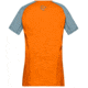 Norrona Fjora Equaliser Lightweight T-Shirt - Womens, Orange Popsicle/Tourmaline, Small, 7042698465009