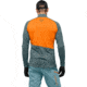 Norrona Fjora Equaliser Long Sleeve Zip Top - Mens, North Atlantic/Orange Popsicle, Medium, 7042698461353