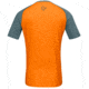 Norrona Fjora Wool T-Shirt - Mens, North Atlantic/Orange Popsicle, Small, 7042698461520