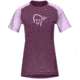 Norrona Fjora Wool T-Shirt - Womens, Dark Purple/Violet Tulle, Extra Small, 7042698461612