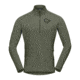 Norrona Fjr Equaliser Long Sleeve Zip Top - Mens, Olive Night/Caviar, Medium, 7042698425478