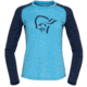 Norrona PureUll Norrona Long Sleeve - Womens, Aquarius/Indigo Night, Extra Small, 5266-21 2374 XS