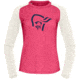 Norrona PureUll Norrona Long Sleeve - Womens, Honeysuckle/Snowdrop, Extra Large, 5266-21 5558 XL