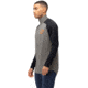 Norrona PureUll Norrona Zip Neck Shirt - Mens, Castor Grey/Caviar Black Melange, 2XL, 5270-21 8704 XXL