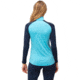 Norrona PureUll Norrona Zip Neck Shirt - Womens, Aquarius/Indigo Night, Extra Large, 5271-21 2374 XL