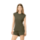 Norrona Senja Equaliser Sleeveless T-Shirt - Womens, Olive Night, Small, 5805-24-3301-S
