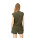 Norrona Senja Equaliser Sleeveless T-Shirt - Womens, Olive Night, Small, 5805-24-3301-S