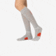Norrona Senja Merino Lightweight Socks Long, Light Grey/Arednaline, 40-42, 5802-23-8015-40-42