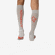 Norrona Senja Merino Lightweight Socks Long, Light Grey/Arednaline, 40-42, 5802-23-8015-40-42