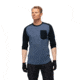 Norrona Skibotn Wool 3/4 T-Shirt - Mens, Vintage Indigo, Extra Large, 7042698430755