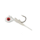 Northland Fishing Tackle Rigged Tungsten Mayfly Jig, Glo White, 1/28 oz, NL-TMR12-13