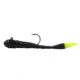 Northland Mimic Minnow Limber Leech, 1/32oz, 2in, Number 6Hk 6/Strip, Black With Chartreuse Tail, MMLL1-6-310