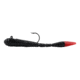 Northland Mimic Minnow Limber Leech Minnow, 2, 3in, Black With Red Tail, MMLL3-39