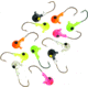 Northland Neon Rz Jig Head 3/16 Oz, 12/Cd UV Assorted, RZJ35-12-99