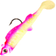 Northland UV Mimic Minnow Swimbait, 2 1/2in, 1/4 oz 2/0 Hook, Pink Tiger, Strip Card, MMUV4-6-26
