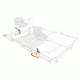 NRS Cataraft Anchor System for Frames with Forged LoPros, Orange 93080.02.100