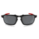 Oakley Badman Sunglasses Dark Carbon Frame, Black Iridium Polarized Lens-OO6020-07