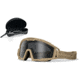 Oakley SI Ballistic 2.0 Array Goggles, Dark Bone Frame, Clear and Grey Lenses OO7035-07