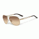 Oakley Caveat Aviator Sunglasses 405407-60 - Polished Gold Frame, Dark Brown Gradient Lenses