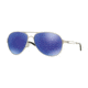 Oakley Caveat Aviator Sunglasses 405423-60 - Polished Chrome Frame, Violet Iridium Polarized Lenses