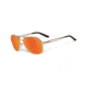 Oakley Caveat Aviator Sunglasses, Polished Gold Frame, Fire Iridium Lens OO4054-17