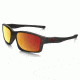 Oakley Chainlink Mens Asian Fit Sunglasses, Matte Black Frame, Ruby Iridium Lens OO9252-09