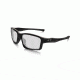 Oakley Chainlink Mens Asian Fit Sunglasses, Polished Black Frame, Titanium Clear Lens OO9252-02
