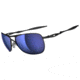 Oakley Crosshair Sunglasses, Ice Iridium Polarized Lens, Polished Black Frame OO4060-11