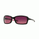 Oakley Dispute Womens Sunglasses 923311-60 - Polished Black Frame, Rose Gradient Polarized Lenses