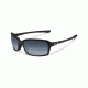 Oakley Dispute Womens Sunglasses, Polished Black Frame, Grey Gradient Polarized Lens OO9233-05