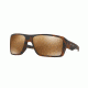 Oakley DOUBLE EDGE OO9380 Sunglasses 938007-66 - Matte Tortoise Frame, Prizm Tungsten Polarized Lenses