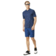Oakley Ergonomic Evolution Polo Short Sleeve - Mens, Dark Blue Med Htr, Large 434326-6E2-L
