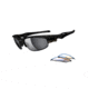 Oakley Fast Jacket Mens Sunglasses Polished Black Frame, Black Iridium and P42 Lens OO9097-16