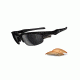 Oakley Fast Jacket Sunglasses, Polish Blk Frame, Blk Irid Polar &amp; Pers Lens OO9097-05