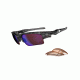 Oakley Fast Jacket Asian Fit XL Black Plaid Frame w/ G30 Polarized ar Lenses Sunglasses OO9163-04