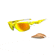 Oakley Fast Jacket Lemon Peel Frame w/ Fire Polarized &amp; Persimmon OO9097-08