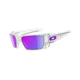 Oakley Fuel Cell Sunglasses - Polished Clear Frame w/ Violet Iridium Lenses OO9096-04