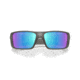 Oakley Heliostat Sunglasses, Matte Grey Smoke, PRIZM Sapphire Polarized, PRIZM Sapphire Polarized, OO9231-2461