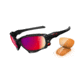 Oakley Jawbone Sunglasses - Polished Black Frame w/ OO Red Iridium Polar &amp; Persimmon Lenses 26-223