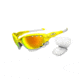 Oakley Jawbone Sunglasses - Lemon Peel Frame w/ Fire Irdium Vented &amp; Clear Vented Lenses 04-215