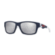 Oakley Jupiter Squared Sunglasses 913502-56 - Matte Navy Frame, Chrome Iridium Lenses