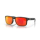 Oakley OO9102 Holbrook Sunglasses, Black/Camo Frame, Prizm Ruby Lenses, OO9102-9102E9-55