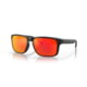 Oakley OO9102 Holbrook Sunglasses, Matte Black Frame, Prizm Ruby Lenses, OO9102-9102E2-55