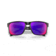 Oakley OO9102 Holbrook Sunglasses, Matte Black Frame, Red Idrium Lenses, OO9102-36
