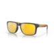 Oakley OO9102 Holbrook Sunglasses, Matte Carbon Frame, Prizm 24K Polarized Lens, 55, OO9102-9102W4-55