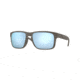 Oakley OO9102 Holbrook Sunglasses, Wood Grain Frame, Prizm Deep H2o Polarized Lenses, OO9102-9102J9-55