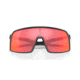 Oakley OO9406 Sutro Sunglasses, Matte Black Frame, Prizm Trail Torch Lens, 37, OO9406-940611-37