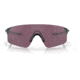 Oakley OO9454 EVZero Blades Sunglasses, Matte Silver/Blue Colorshift Frame, Prizm Road Black Lens, 38, OO9454-945419-38
